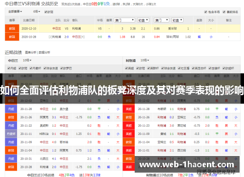 如何全面评估利物浦队的板凳深度及其对赛季表现的影响
