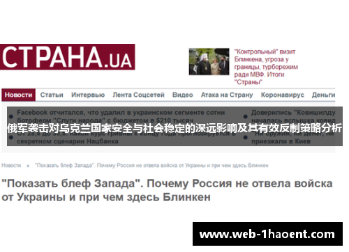 俄军袭击对乌克兰国家安全与社会稳定的深远影响及其有效反制策略分析