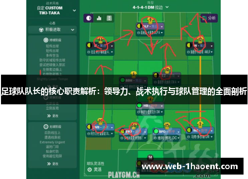 足球队队长的核心职责解析：领导力、战术执行与球队管理的全面剖析